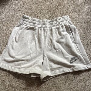 Nike Women's Cream Terry Athletic Shorts